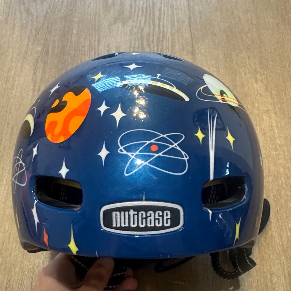 Kids Nutcase Galactic Blue Helmet